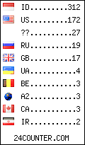 visitors by country counter