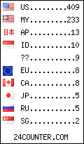 visitors by country counter