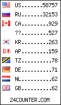 visitors by country counter