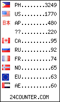 visitors by country counter