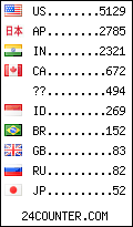 visitors by country counter