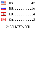 visitors by country counter