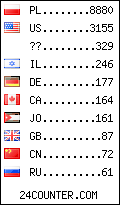 visitors by country counter