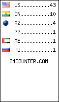 visitors by country counter
