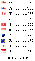 visitors by country counter