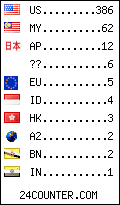 visitors by country counter