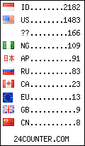 visitors by country counter