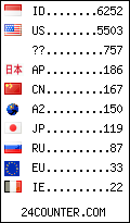 visitors by country counter