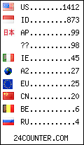 visitors by country counter