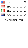 visitors by country counter