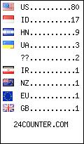 visitors by country counter