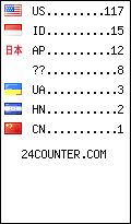 visitors by country counter