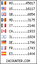 visitors by country counter