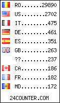 visitors by country counter