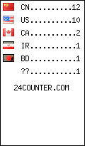 visitors by country counter