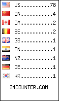 visitors by country counter