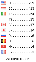 visitors by country counter